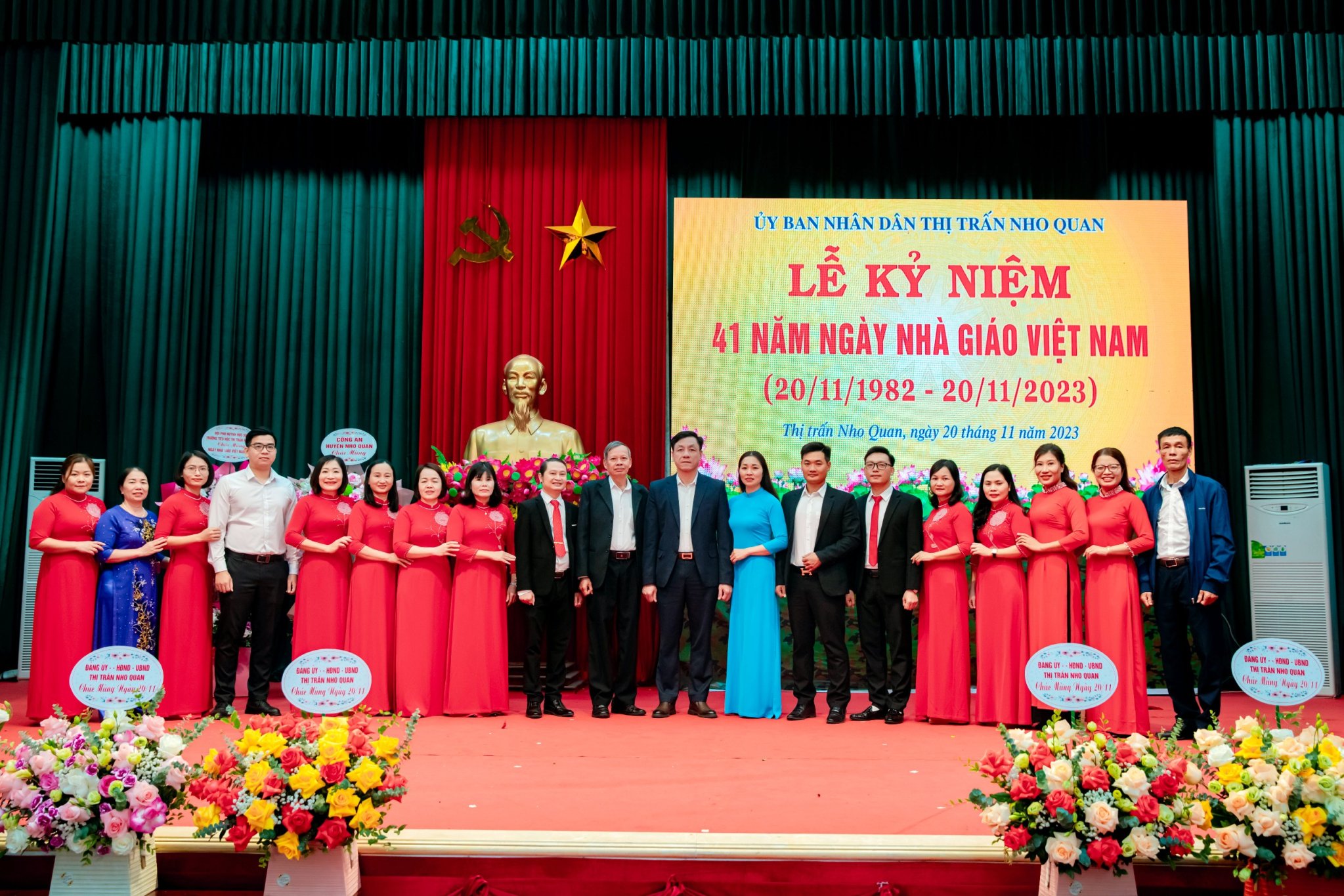 Thị trấn Nho Quan tổ chức Lễ kỷ niệm 41 năm ngày Nhà giáo Việt Nam (20/11/1982-20/11/2023)