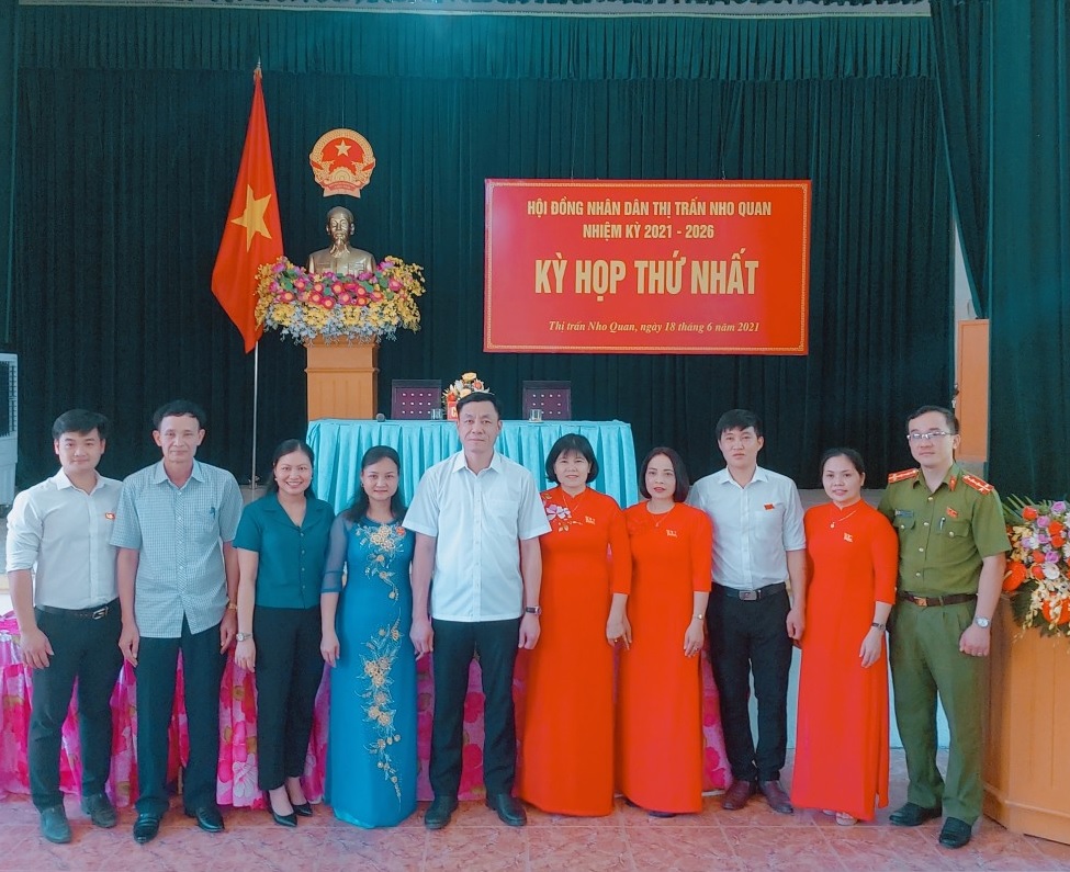 Kỳ họp thứ nhất HĐND thị trấn Nho Quan, nhiệm kỳ 2021- 2026