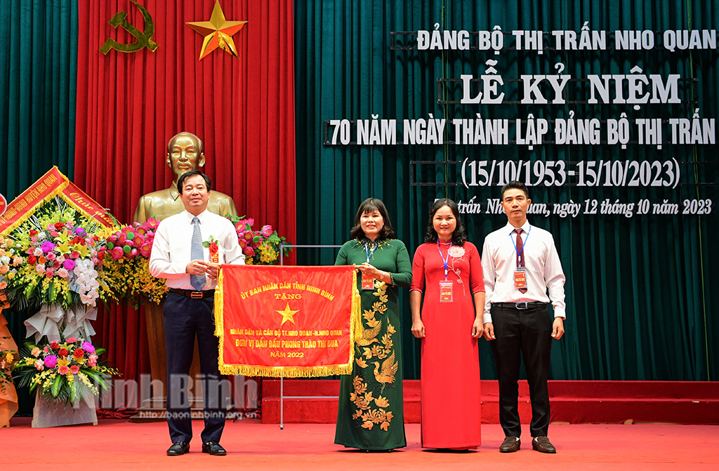 Đảng bộ Thị trấn Nho Quan, kỷ niệm 70 ngày thành lập Đảng bộ (15/10/1953-15/10/2023)