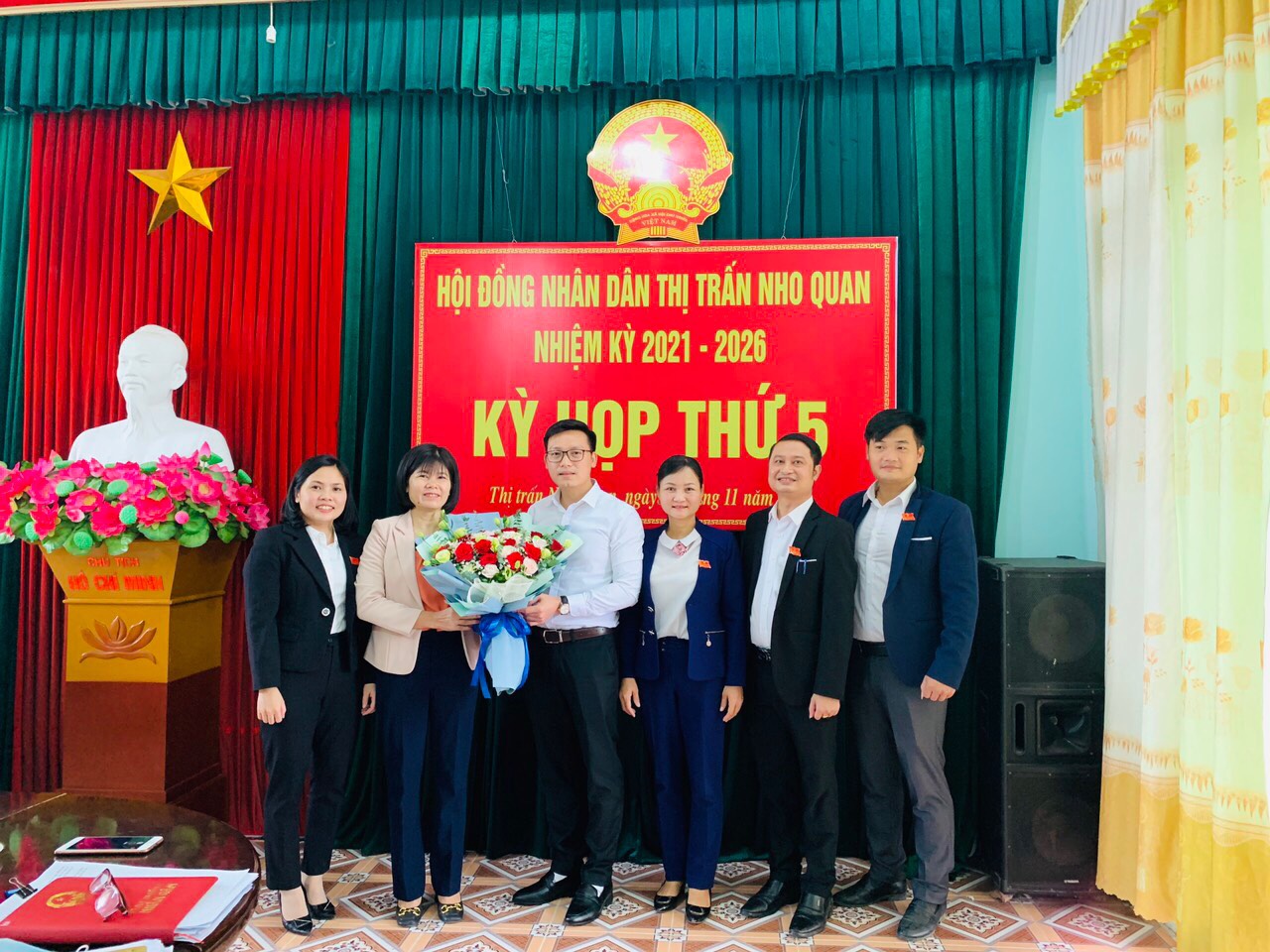 Kỳ họp thứ 5 - Hội đồng nhân dân thị trấn Nho Quan, nhiệm kỳ 2021 - 2026.